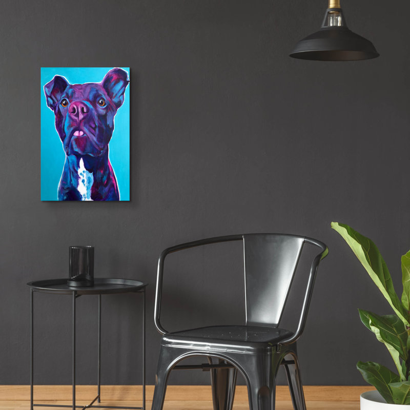 «Pit Bull - Neko» par Dawg Painter, H 24 po x l 16 po x P 0,2 po