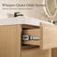 Ensemble de meuble-lavabo 30 po avec lavabo sous comptoir, 2 tiroirs à fermeture en douceur, ensemble de meuble-lavabo en bois d'ingénierie à finition chêne pour salle de bain, salle d'eau