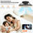 16" Modern Ceiling Fan with Dimmable LED Light-129703409