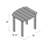 Langport Rectangular Acacia Solid Wood Outdoor Side Table , 18.11 " W 18.5 " D-641289633