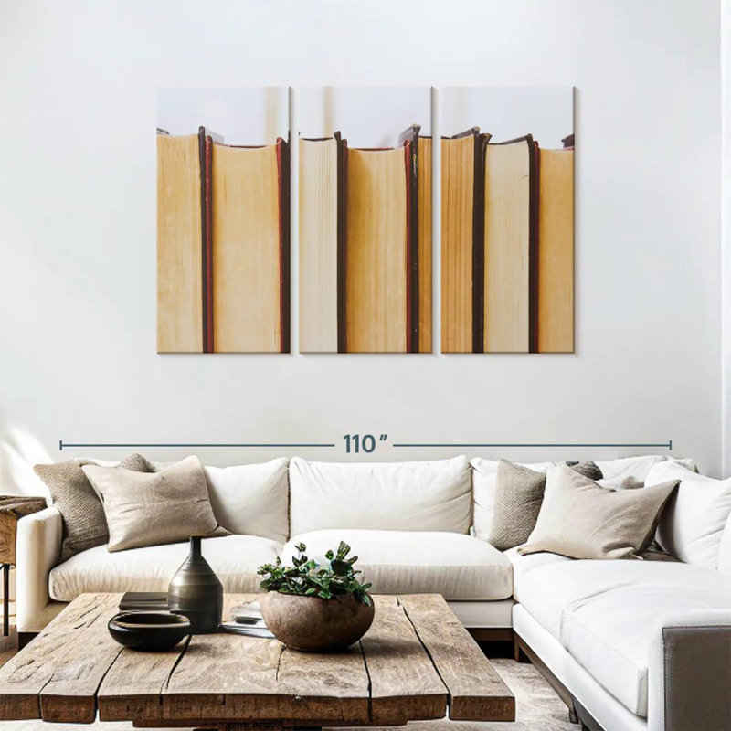 Kerner Books, 48" H x 74" W