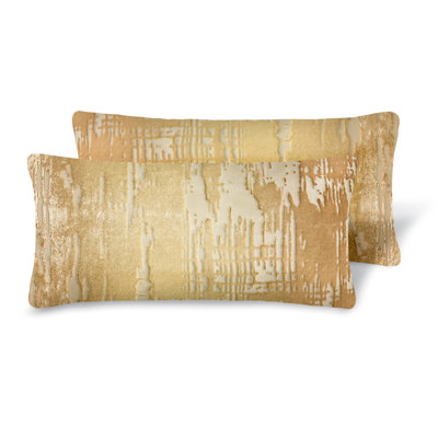 Brushstroke Mini Rectanlge Pillow Cover & Insert (Set of 2)