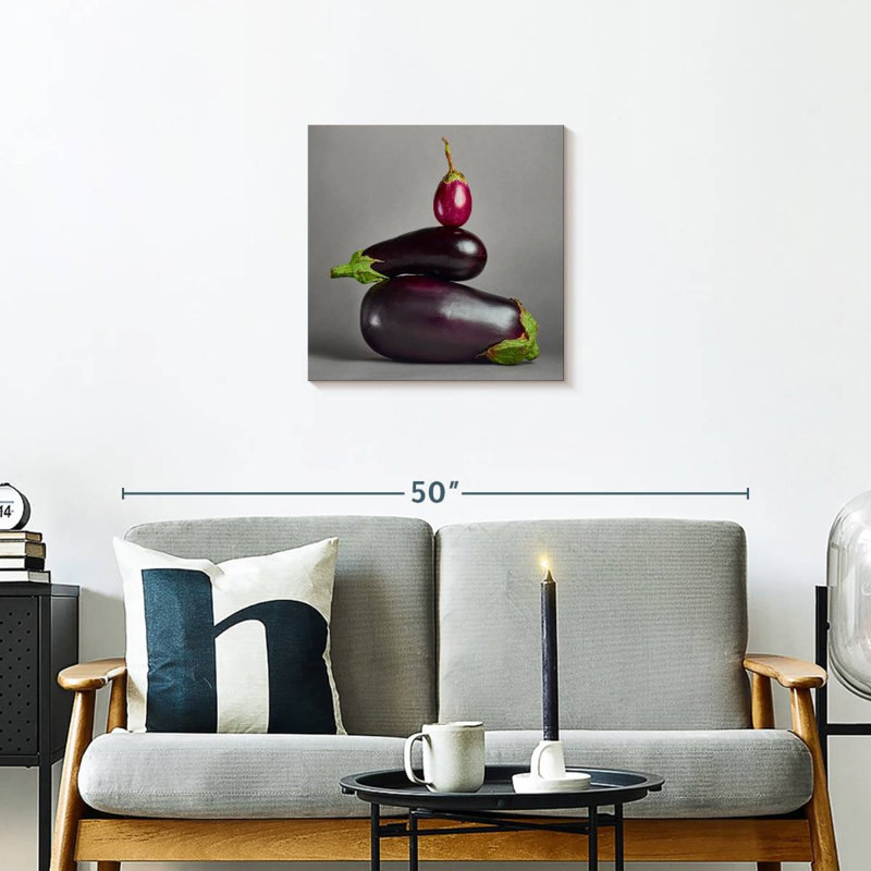 Eggplant Stack, 20" H x 20" W