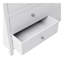 Ensemble de chambre à coucher complète 3 pièces en bois massif blanc