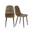 Chaise d'appoint en métal brun-859247936