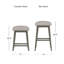 Tabouret pivotant carré en bois et à hauteur réglable Dorreen-1693579359-1693579358