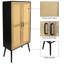 Armoire de rangement en bois avec tablette Farmhouse
