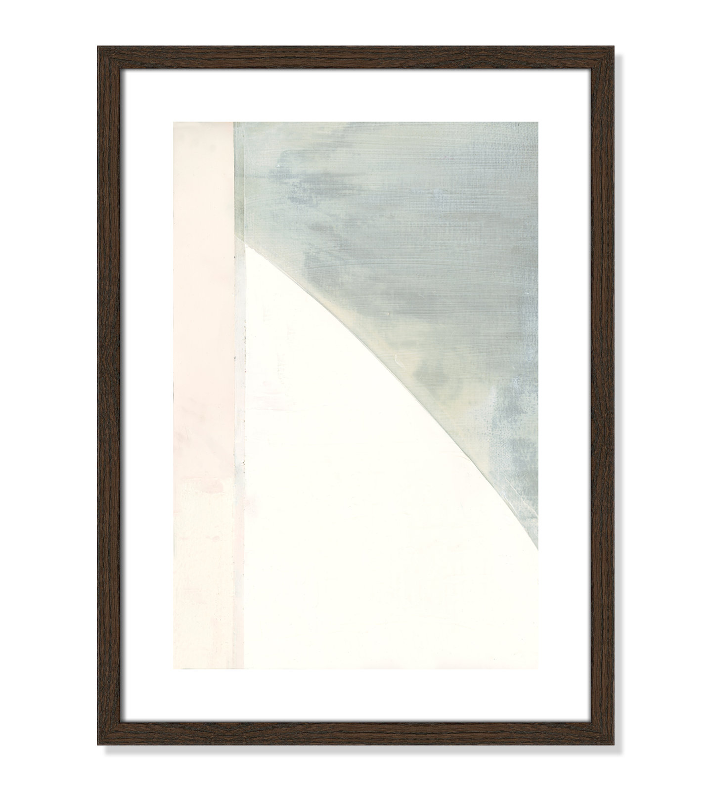 Alexandria "In Neutral I" Painting by Cartissi, 23" H x 17" W x 0.75" D, Walnut Wood Framed Paper