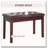 Button Tufted Faux Leather Padded Duet Piano Bench-434554159