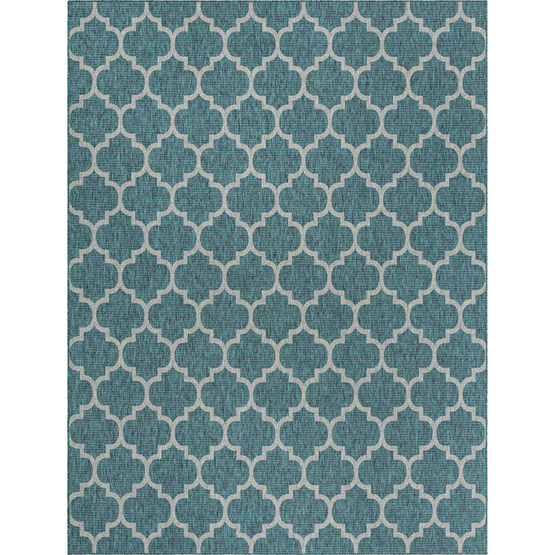 Tapis vert foncé pour l'extérieur, Rectangle 10 pi x 13 pi