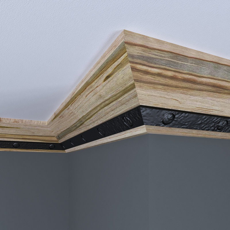 4.5'' Wide Unfinished Maple Wood Crown Moulding
