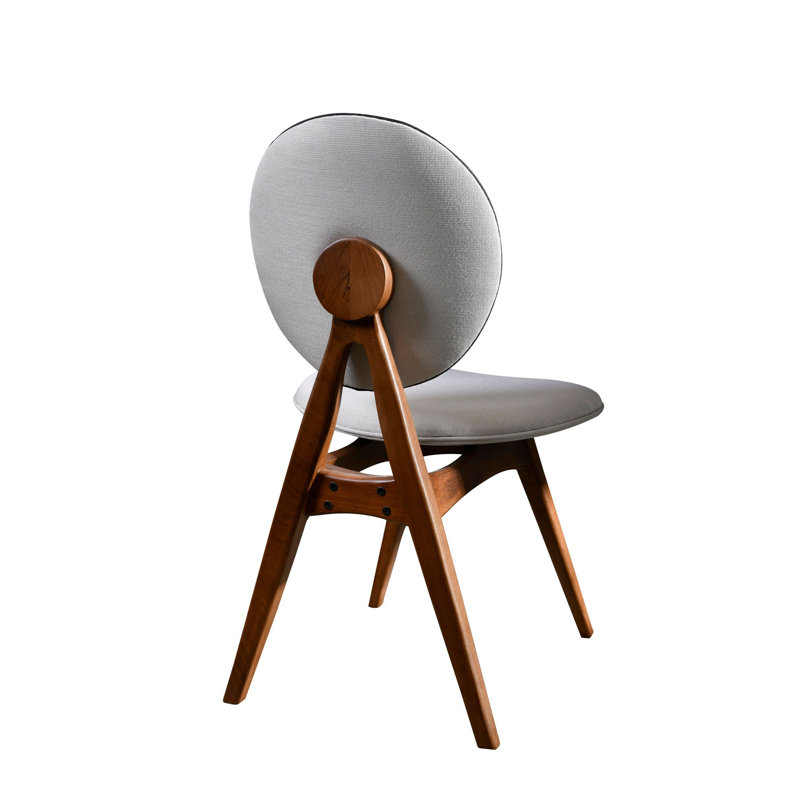 Amandla 47cm H Upholstered Side Chair, Cream