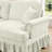 Elegant Mid Century Oversized Two Seater Sofa Couch with Flared Arms, Removable Skirts and Spindle Legs, Ideal for Living Room Comfort-706317308-706317304-706317309