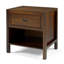60.96cm W Solid + Manufactured Wood Bedside Table-1066403374