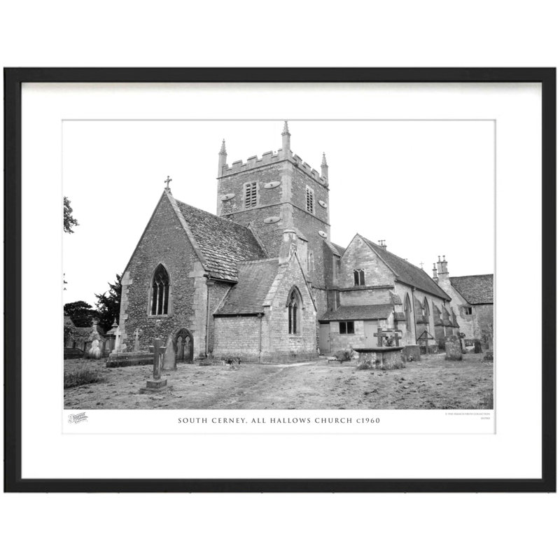 South Cerney, All Hallows Church C1960 by Francis Frith - Single Picture Frame Print, 28cm H x 36cm W x 2.3cm D