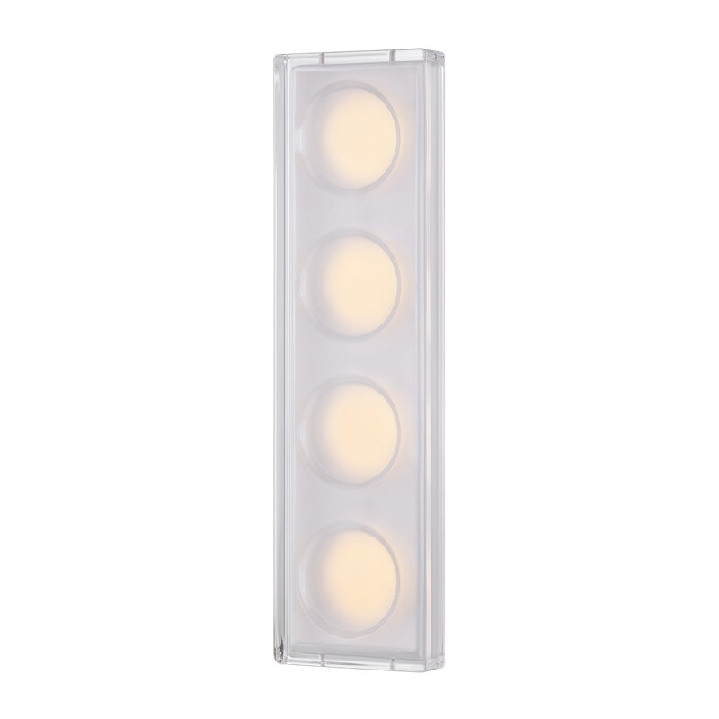Mars 4 - Light LED Vanity Light, Polished Chrome, 4 Lights, 13 W