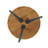 Table d'appoint ronde en métal et bois Swensen