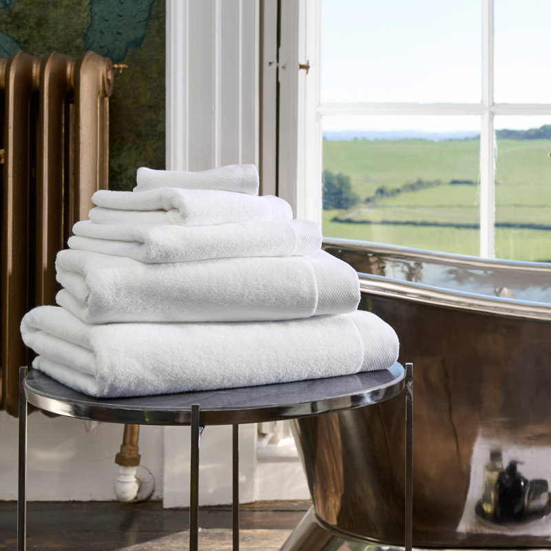Luxe Turkish Cotton Hand Towel, White