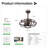 Modern Enclosed Ceiling Fan Indoor With Remote Control And Bladeless Rust Red Industrial Ceiling Fan Light Kit