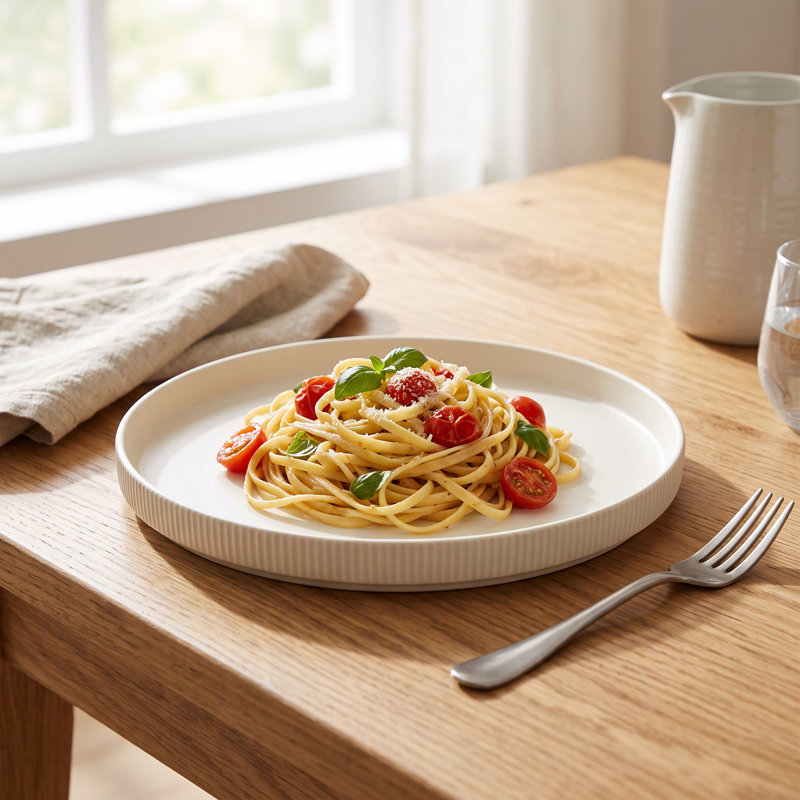Ensemble de 4 assiettes à dîner en grès 10,5 po Adelle