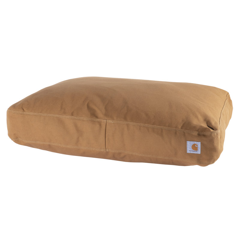 Lit pour chien en toile durable Carhartt, lit pour chien ferme résistant à l'eau, brun Carhartt, Carhartt Brown