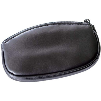 Padded Roll-Up Pouch, Oval, Black