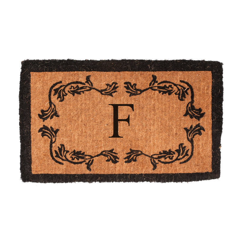 Balmer Floral Outdoor Doormat, Rectangle 3' x 6', F