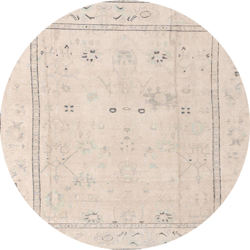 Tapis abstrait moderne 4323, Rond 6 pi