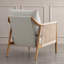 Fauteuil rembourré en corde tissée à la main-1935609491