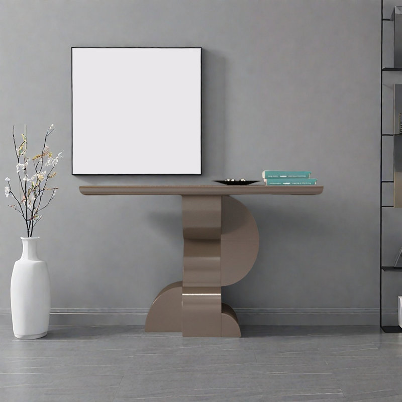 Console Modern Minimalist Art Design, H 35,43 po x l 47,24 po x P 15,75 po, Brun