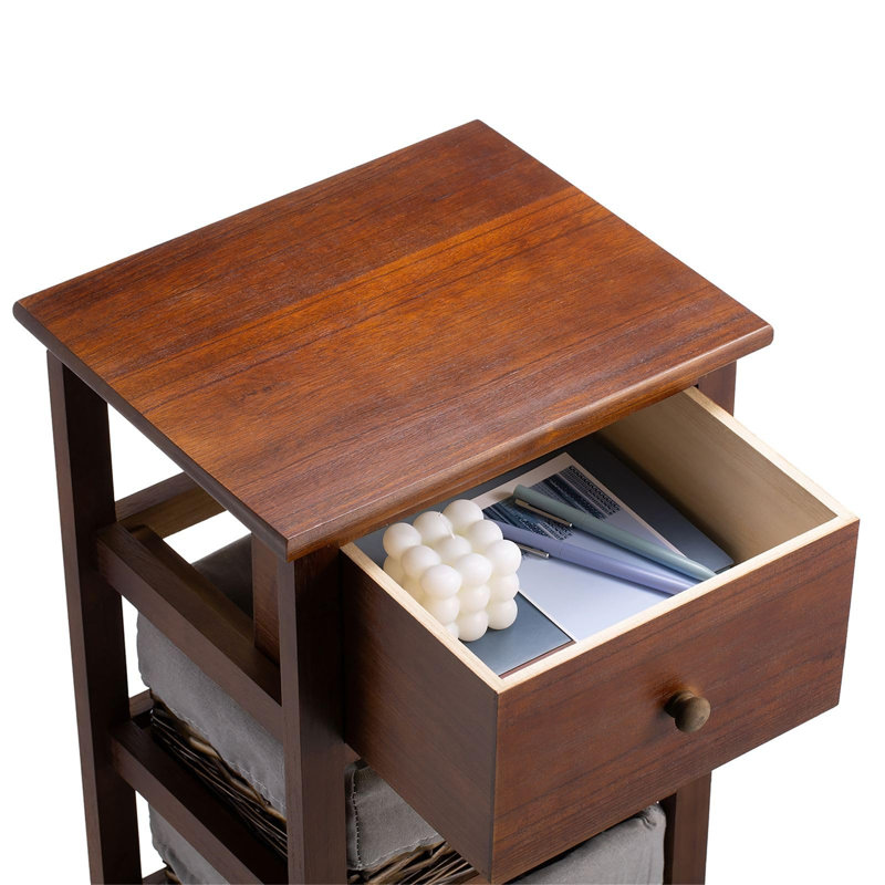 Windon 35cm W Solid + Manufactured Wood Bedside Table