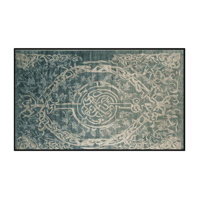 Machine Washable Gray Area Rug