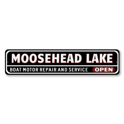 Boat Repair Aluminum Sign