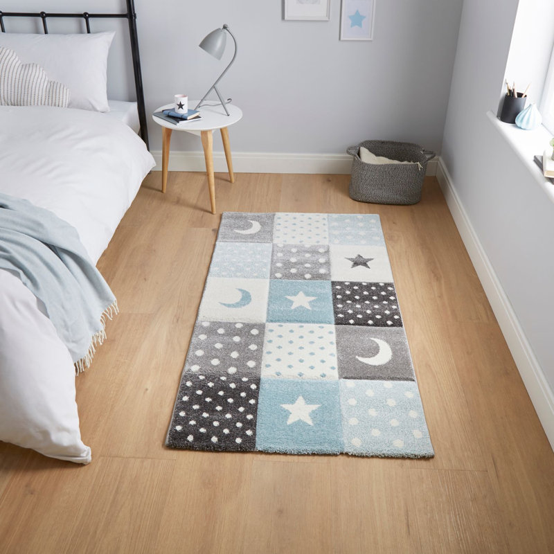 Dalke 20340 Blue Machine Made Area Rug
