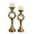 Floodwood Polyresin Tabletop Candlestick with Candle Included