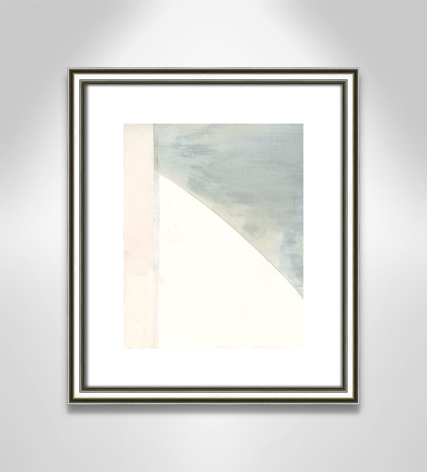 Alexandria "In Neutral I" Painting by Cartissi, 15" H x 13" W x 0.88" D, Silver Framed Paper