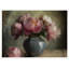 "Pivoines En Rose", art mural texturé encadré-387318272-387318277