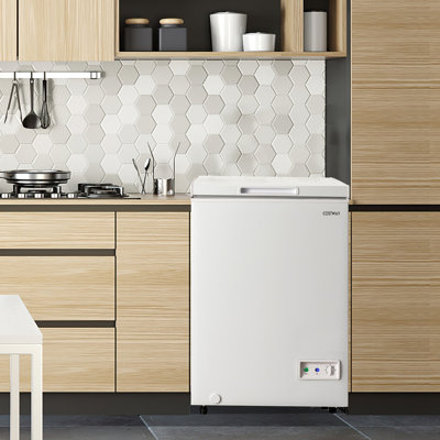 Costway 35 cu ft Chest Freezer with Adjustable Temperature Controls