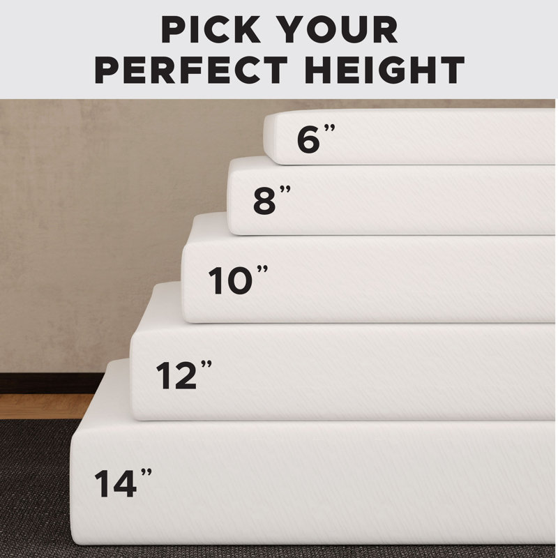 Wayfair Sleep 14" Firm Hybrid Mattress, Gray Waves, Queen