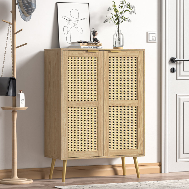 Armoire d'appoint haute de 44 po avec 3 tablettes réglables Alki