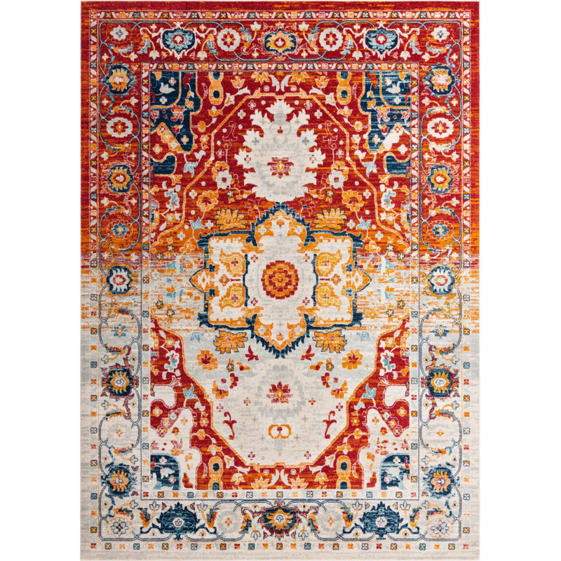 Ikat Indoor Rug, Rectangle 10' x 14'