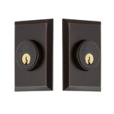 Nostalgic Warehouse New York Plate Double Cylinder Deadbolt
