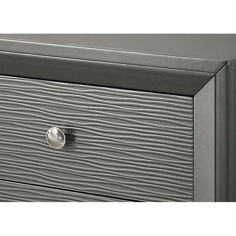 Table de chevet contemporaine à 2 tiroirs 1Pc
