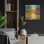 «Late Summer Landscape II» par Carol Rowan, art mural en métal, 36 po x 36 po