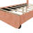 Beunca Solid Wood Upholstered Bed with Arch Headboard-1256152445-1256152444