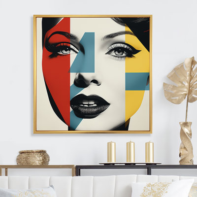 Pop Art, Portrait de femme sur piste - Art animalier corbeau