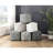 Modern Corduroy Square Pouf , Non-Slip Footstool, 300Lbs Weight Bearing, 16"X16"X16 In Corduroy, Footrest, Capacity, 16"X16" H, 16"X16