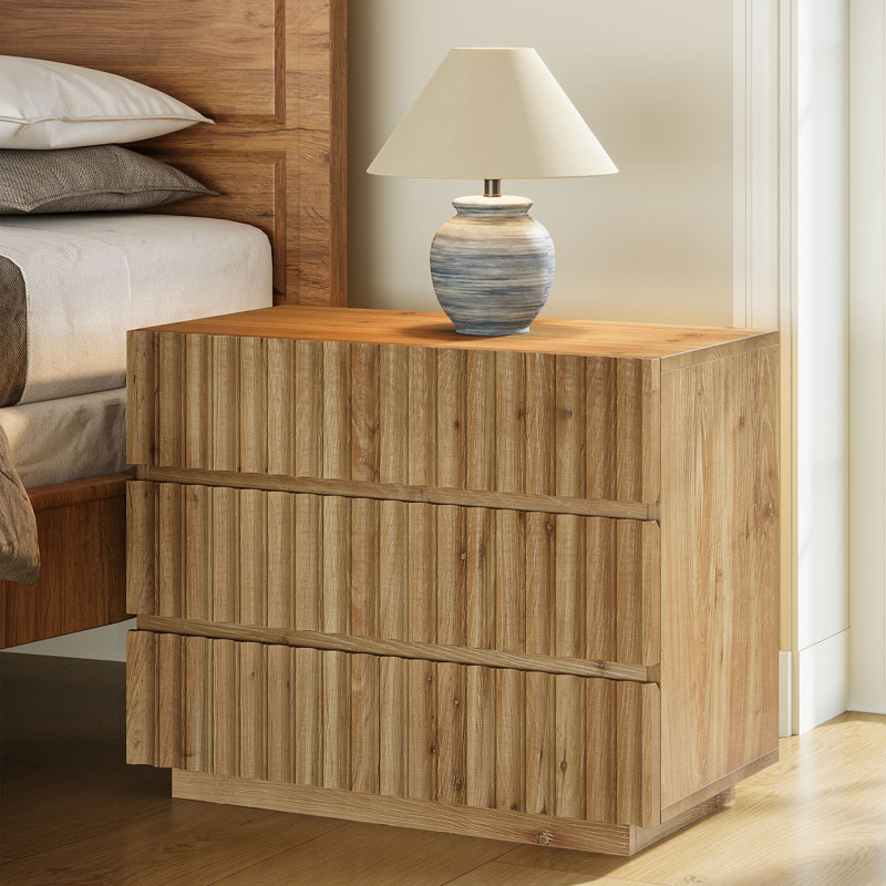 Oversized Solid Wood Nightstand, Individual