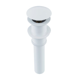 Mokleba Bathroom Sink Pop-Up Drain Without Overflow In Painted Matt Black