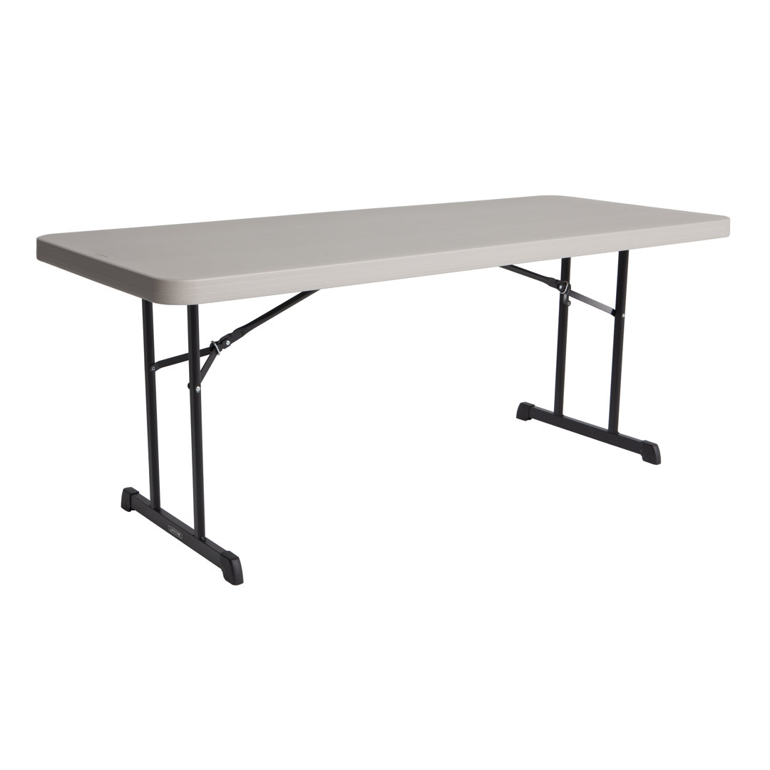 Plastic Rectangular Portable Folding Table Lifetime 